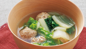 白菜たっぷり鶏だんご汁