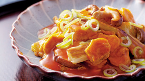 卵と麩（ふ）のふわ焼き甘酢あん