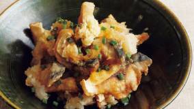 揚げさばの染めおろし