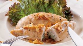 チーズささ身のガーリックソテー