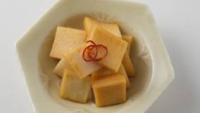 大根の皮の酢じょうゆ漬け