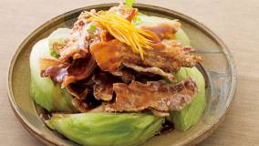 カリカリ豚バラのポン酢あん