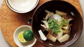 きのこと白身魚の土瓶蒸し風