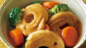 車麩と野菜の煮物