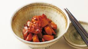 ごぼうと鶏肉の黒酢煮