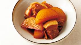 大根と豚肉の煮物