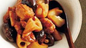 れんこんと鶏肉のいり煮