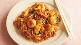 しらたきと切り干し大根のキムチ焼きそば