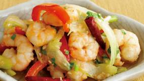 えびのエスニック炒め