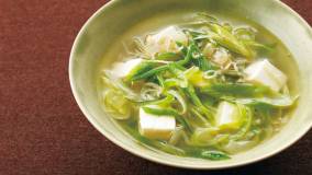 ねぎとじゃこのスープ