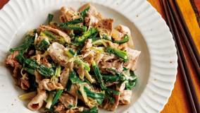 豚こまと細ねぎのマヨ炒め