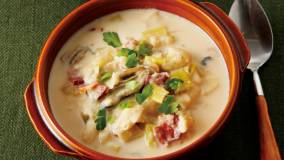 かきとねぎのチャウダー