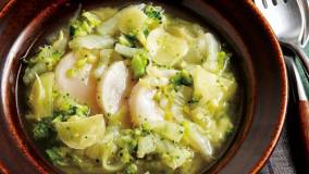 白菜と帆立てのしょうがスープ煮