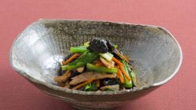 小松菜と豚肉ののり風味