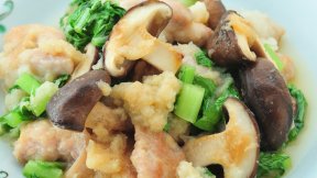 しいたけと鶏肉のおろし煮