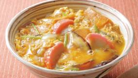 麩(ふ)わふわ木の葉丼