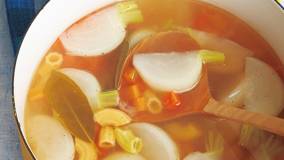 かぶとパスタのスープ