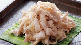 ゆで豚のわさびあえ