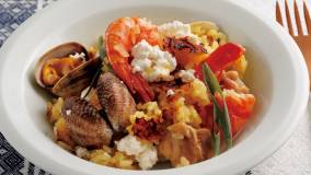 手づくりチーズの和風パエリア