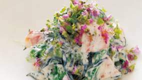 ひじきと菜の花の白あえ