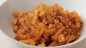 鶏そぼろと大根のさんしょう煮