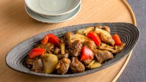 砂肝のいりこ風味炒め