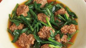 にらとひき肉のすき煮