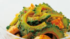 ゴーヤーとキムチのあえ物