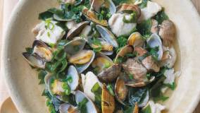 あさりとささ身の酒蒸し