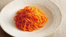 春にんじんの明太子バター炒め