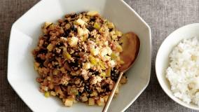 豚ひき肉の高菜炒め