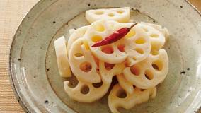 れんこんの酢炒め