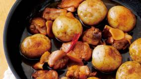 新じゃがいものピリ辛煮