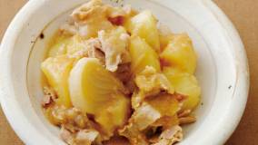 じゃがいもと豚肉のみそ煮