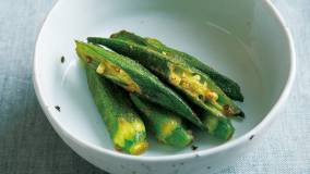 オクラのカレー炒め