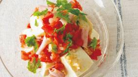 豆腐とトマトのサラダやっこ