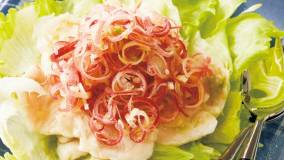 みょうがとささ身のサラダ