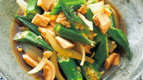 オクラとツナの甘辛煮