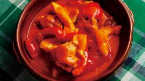 パプリカと鶏肉のスープ煮