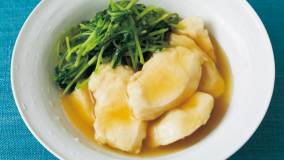 鶏むね肉と豆苗の煮物