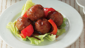 揚げだんごの甘酢あん＆レンジ蒸しだんごの甘酢あん