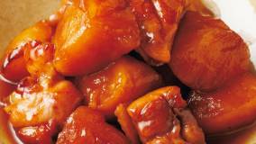 鶏肉とりんごのはちみつじょうゆ煮