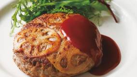 ヒラヒラれんこんバーグ