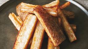 れんこんのスティック揚げ