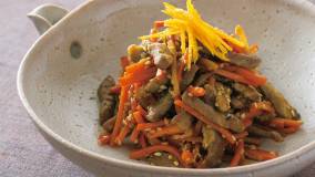 にんじんとしょうがのおかずきんぴら