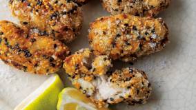 里芋のクリーミーごま揚げ