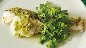 たらの椒麻ソース蒸し