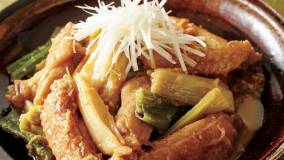 ねぎと鶏スペアリブのしょうがみそ煮