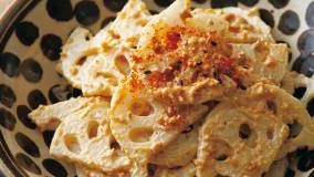 れんこんのごまマヨあえ