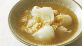 新たまねぎと帆立てのスープ煮